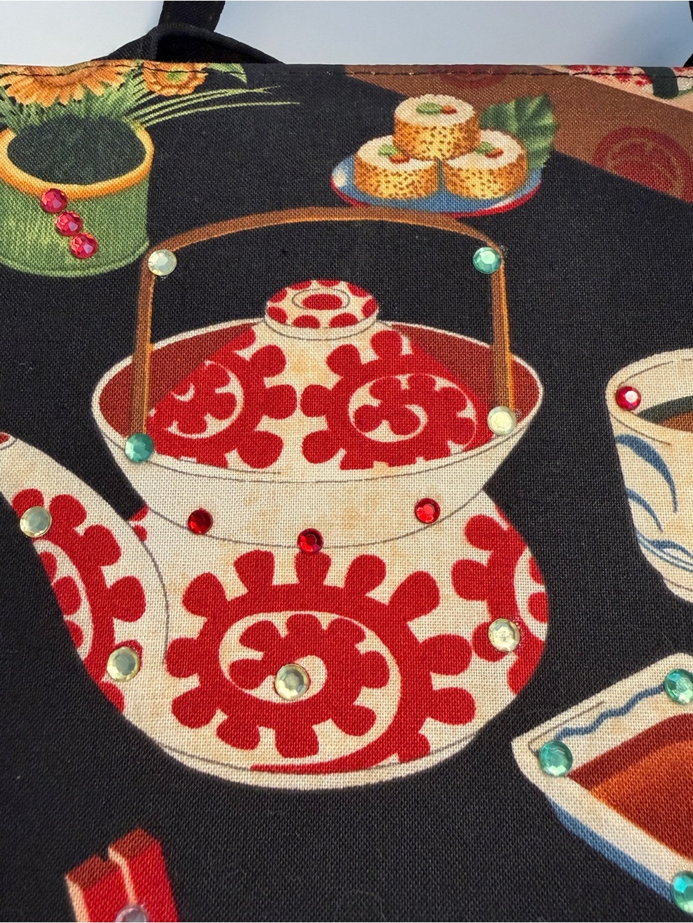 Asian Pattern/Sushi Shoulder Bag - Picture 2 of 4